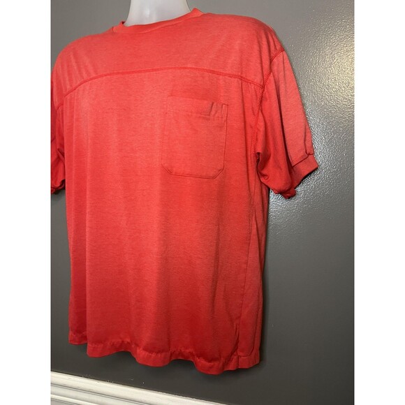 Vintage Jason Daniels Shirt Mens Large Red Pocket Tee Crewneck 80s USA Style - Picture 4 of 7